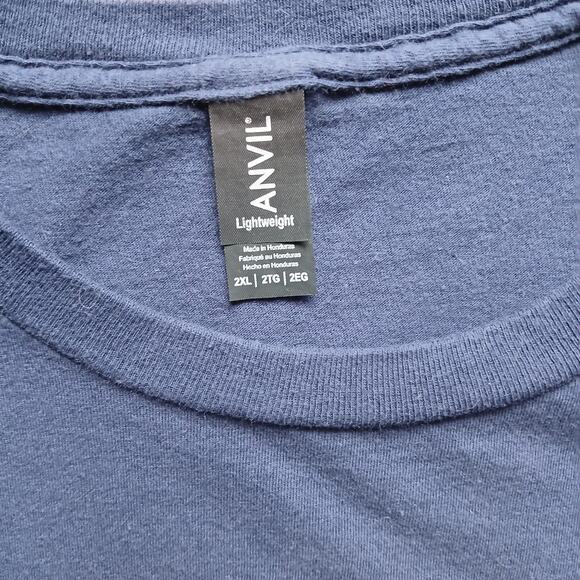 No Photography Please Tee Men's 2XL dark blue 100% cotton retro camera unisex - Picture 6 of 8